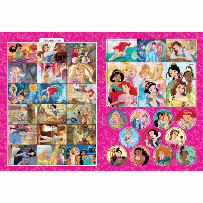 Disney Princess สมุดภาพระบายสีและสติ๊กเกอร์ Fearless Dreamer